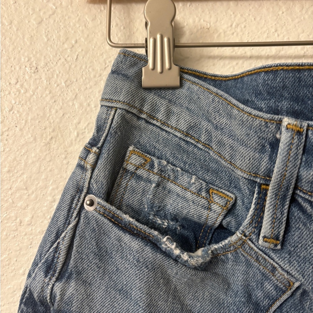 Frame Le Sylvie Kick Boot Mixed Media Jean Size 27 - image 1